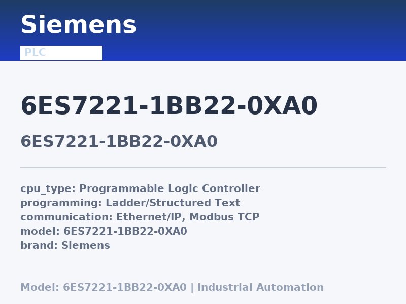 Siemens 6ES7221-1BB22-0XA0