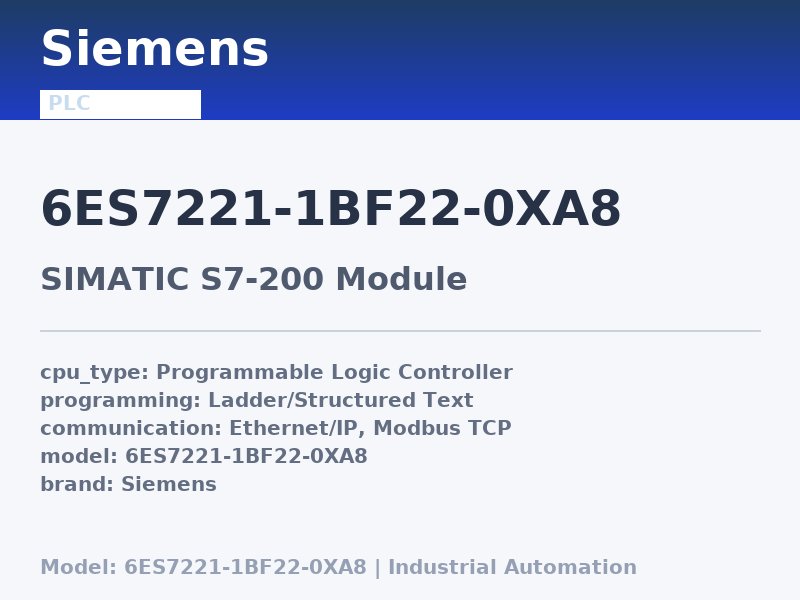 Siemens 6ES7221-1BF22-0XA8