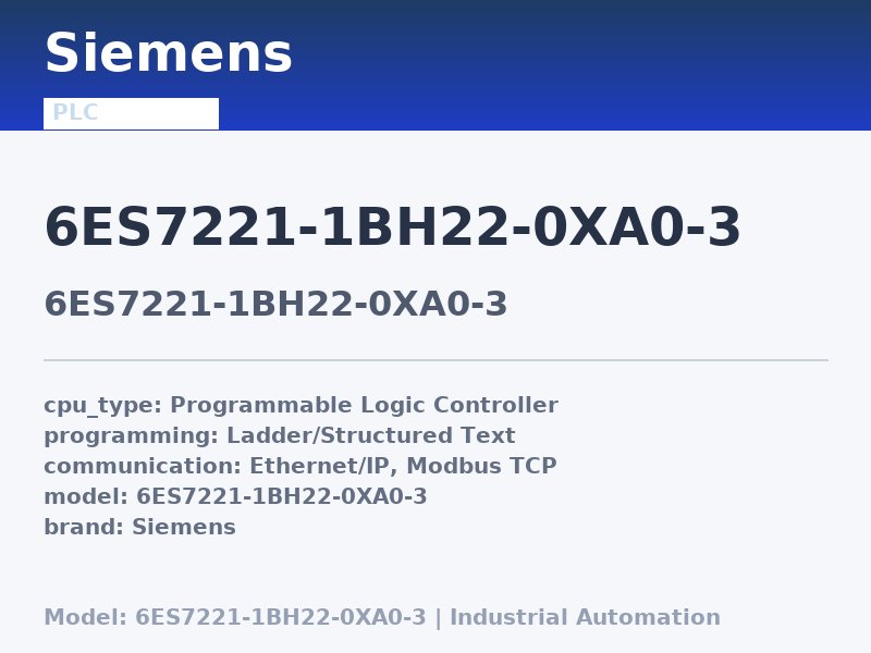 Siemens 6ES7221-1BH22-0XA0-3