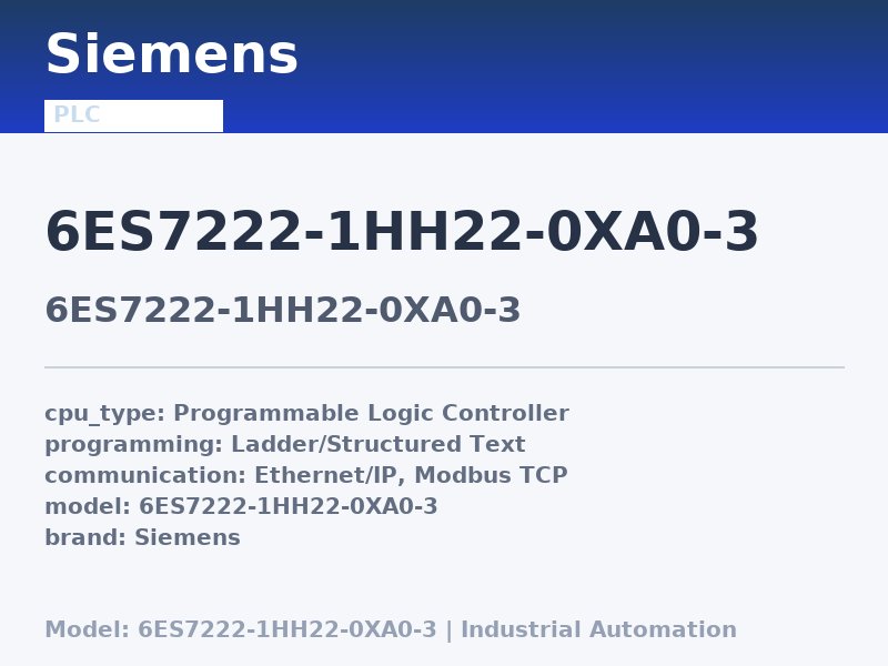 Siemens 6ES7222-1HH22-0XA0-3
