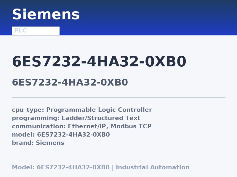 Siemens 6ES7232-4HA32-0XB0