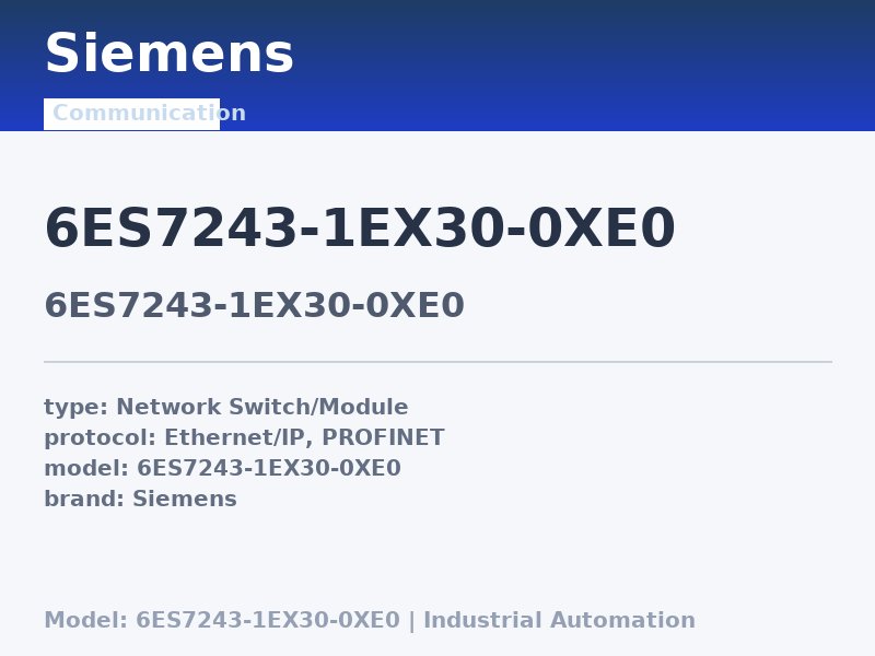 Siemens 6ES7243-1EX30-0XE0