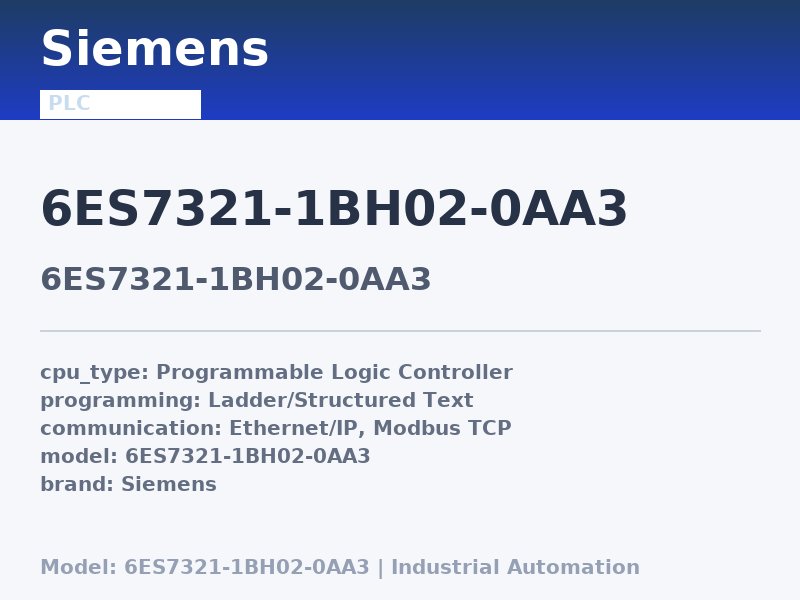 Siemens 6ES7321-1BH02-0AA3