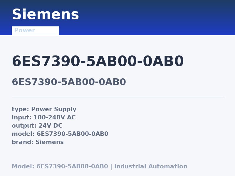 Siemens 6ES7390-5AB00-0AB0