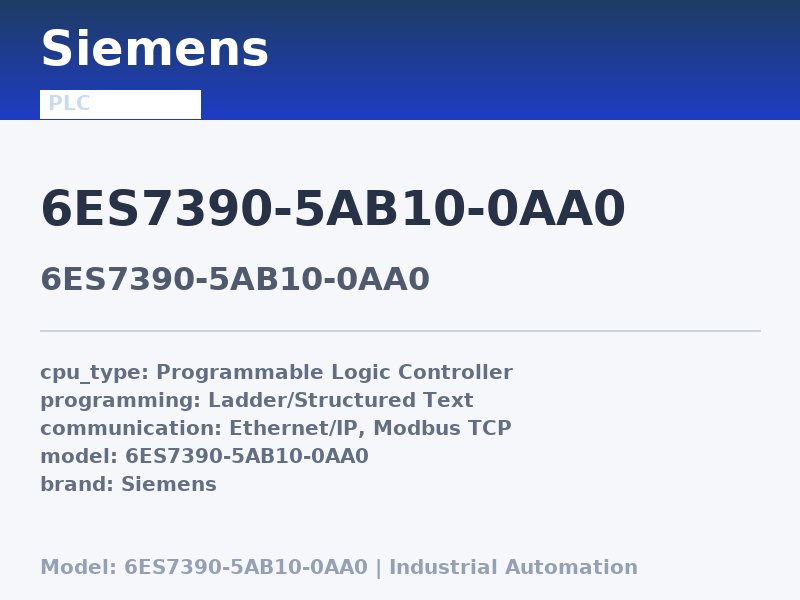 Siemens 6ES7390-5AB10-0AA0