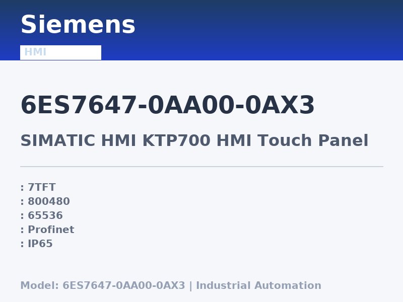 Siemens 6ES7647-0AA00-0AX3