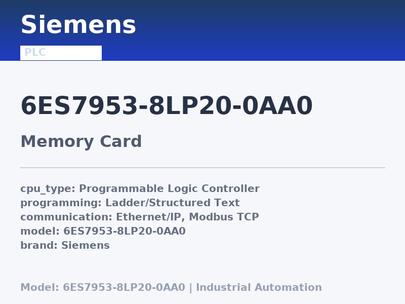 Siemens 6ES7953-8LP20-0AA0