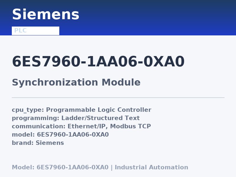 Siemens 6ES7960-1AA06-0XA0