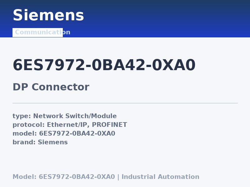 Siemens 6ES7972-0BA42-0XA0
