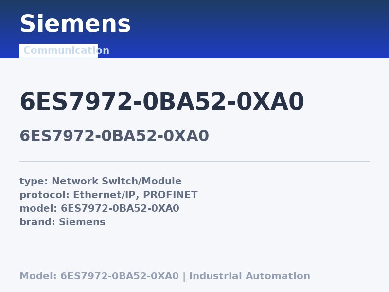 Siemens 6ES7972-0BA52-0XA0