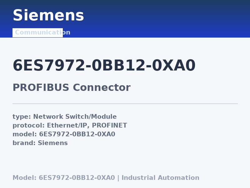Siemens 6ES7972-0BB12-0XA0