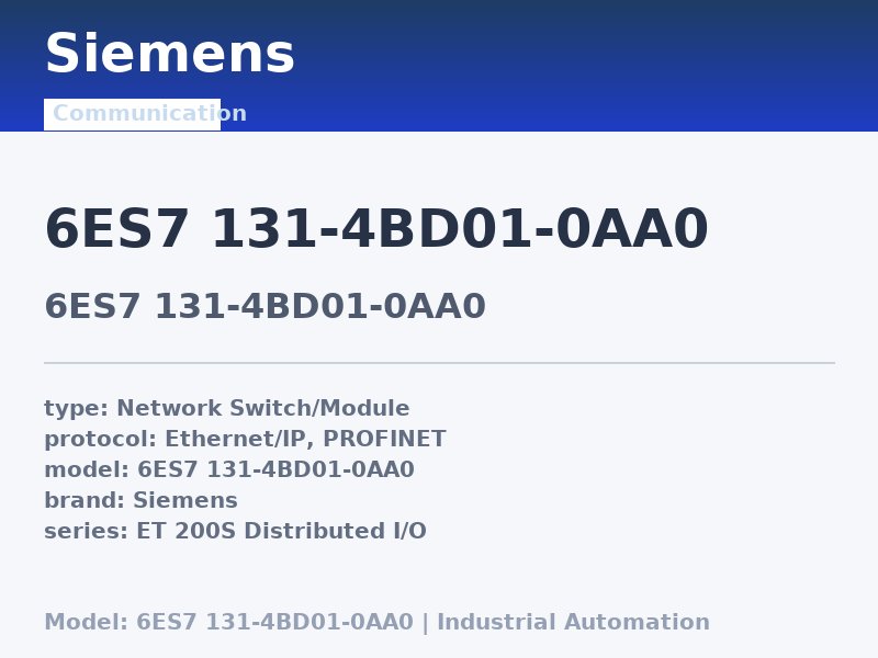Siemens 6ES7 131-4BD01-0AA0