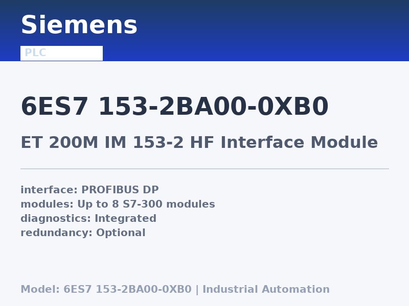 Siemens 6ES7 153-2BA00-0XB0