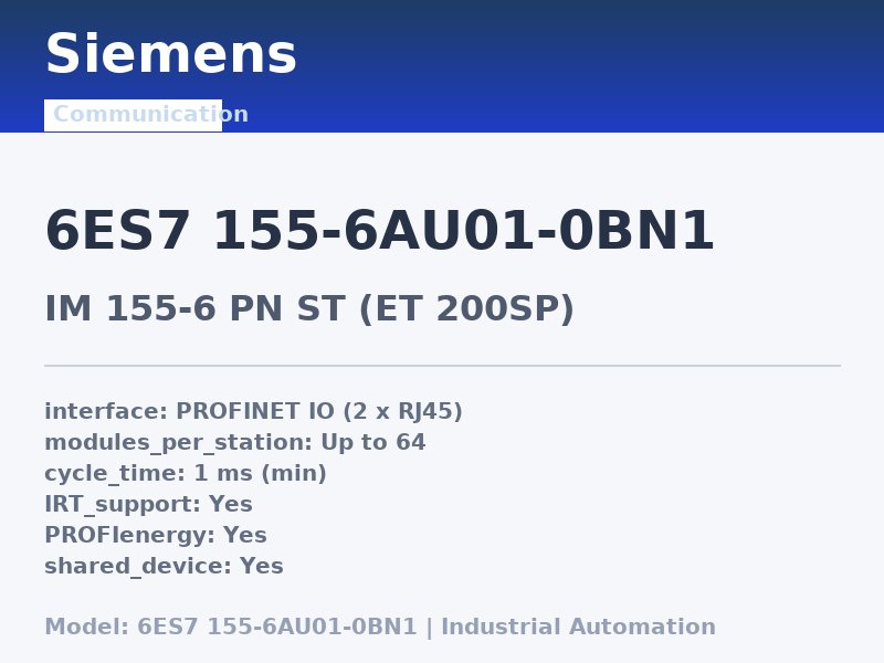 Siemens 6ES7 155-6AU01-0BN1