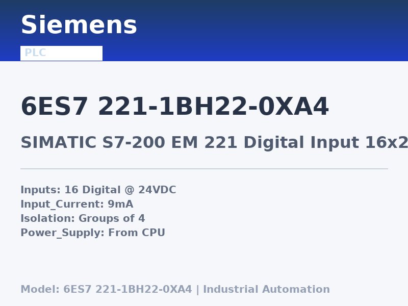 Siemens 6ES7 221-1BH22-0XA4