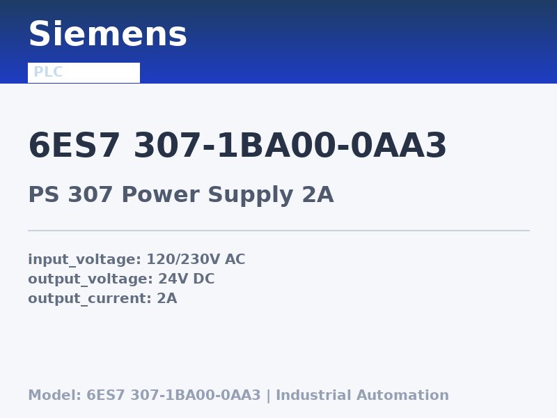 Siemens 6ES7 307-1BA00-0AA3