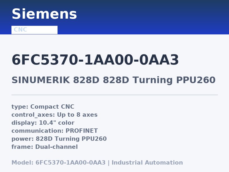 Siemens 6FC5370-1AA00-0AA3