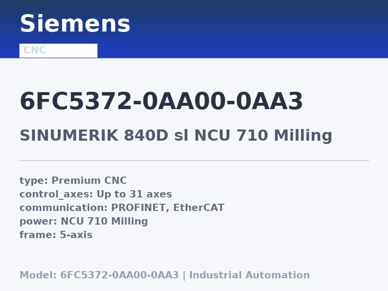 Siemens 6FC5372-0AA00-0AA3