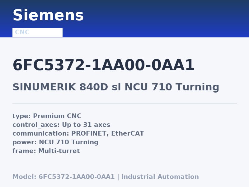 Siemens 6FC5372-1AA00-0AA1