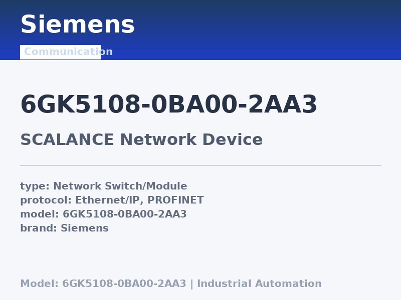 Siemens 6GK5108-0BA00-2AA3