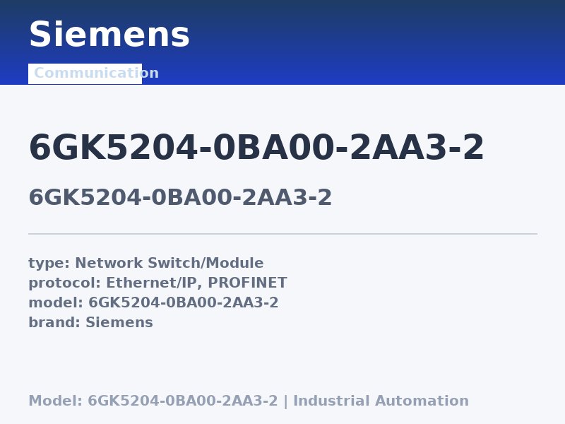 Siemens 6GK5204-0BA00-2AA3-2