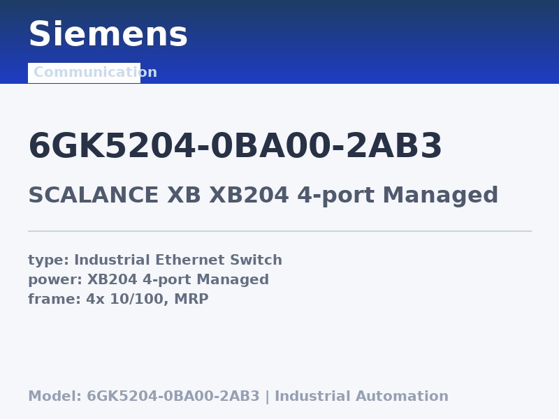 Siemens 6GK5204-0BA00-2AB3