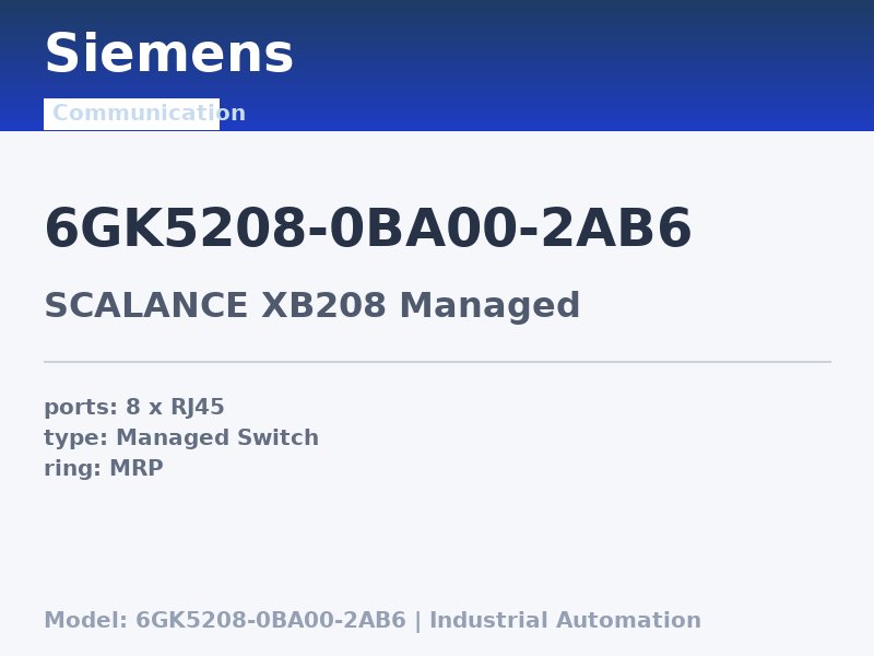 Siemens 6GK5208-0BA00-2AB6