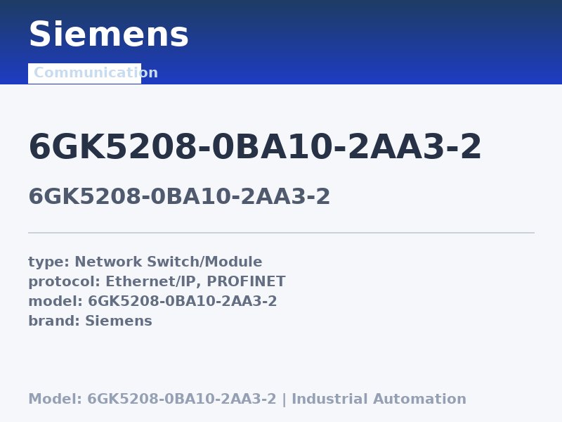 Siemens 6GK5208-0BA10-2AA3-2