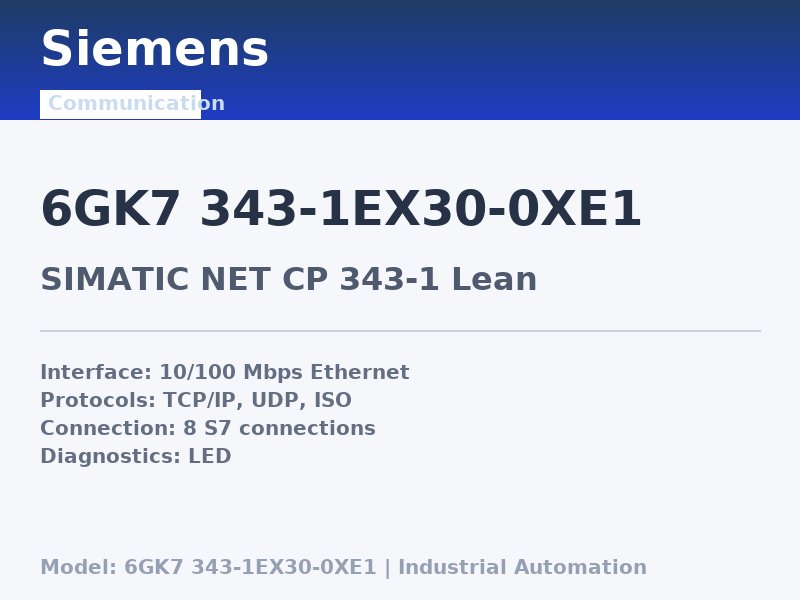 Siemens 6GK7 343-1EX30-0XE1