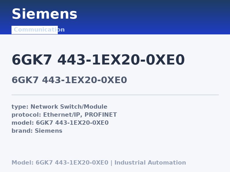 Siemens 6GK7 443-1EX20-0XE0