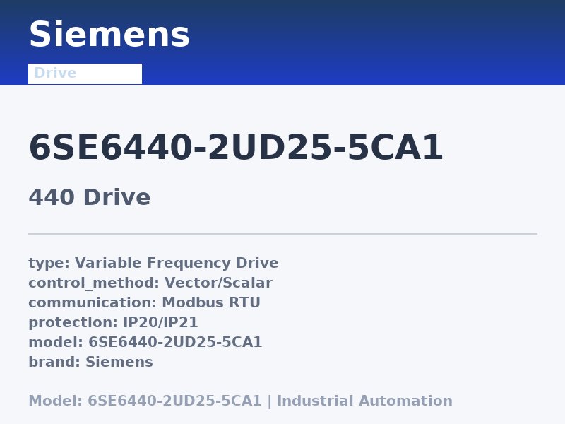 Siemens 6SE6440-2UD25-5CA1