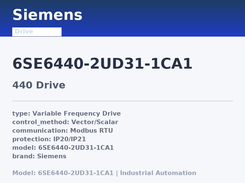 Siemens 6SE6440-2UD31-1CA1