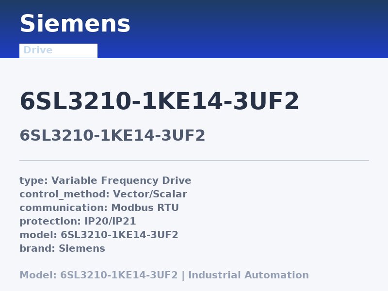 Siemens 6SL3210-1KE14-3UF2