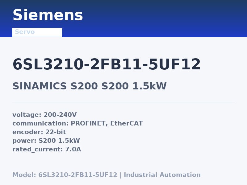 Siemens 6SL3210-2FB11-5UF12