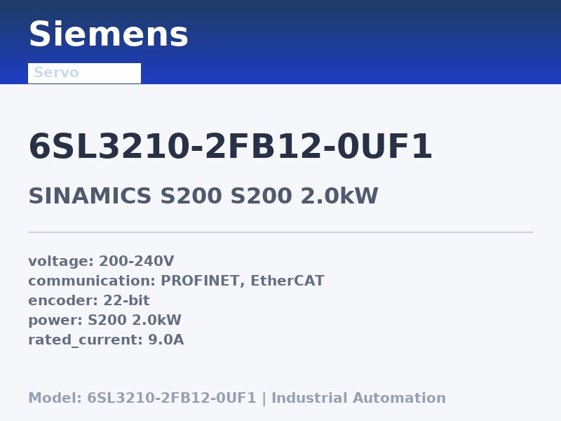 Siemens 6SL3210-2FB12-0UF1
