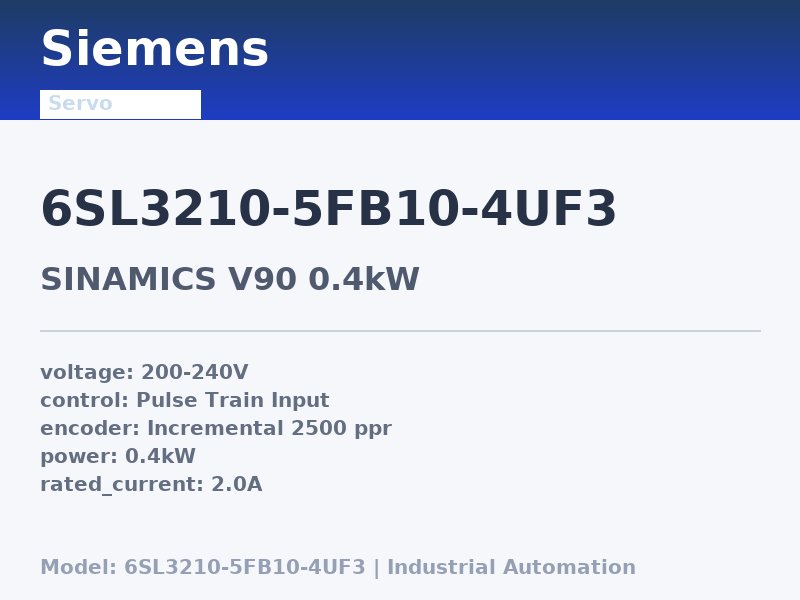 Siemens 6SL3210-5FB10-4UF3