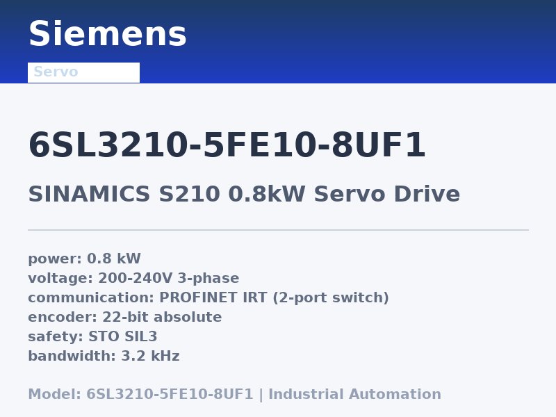 Siemens 6SL3210-5FE10-8UF1