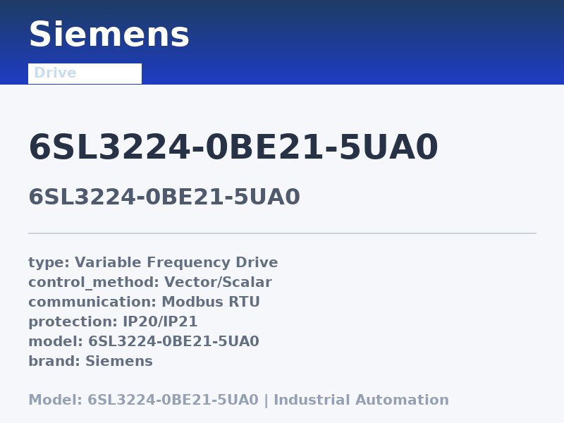 Siemens 6SL3224-0BE21-5UA0