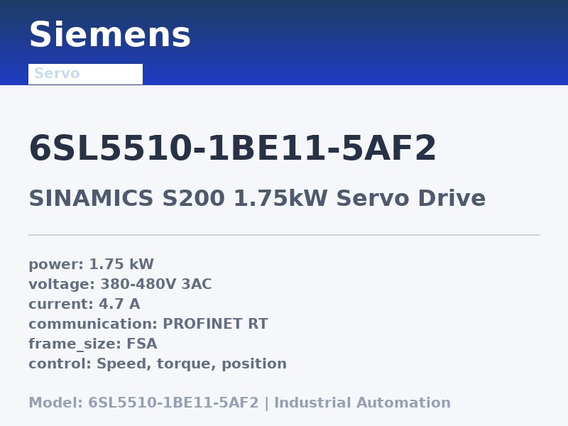 Siemens 6SL5510-1BE11-5AF2