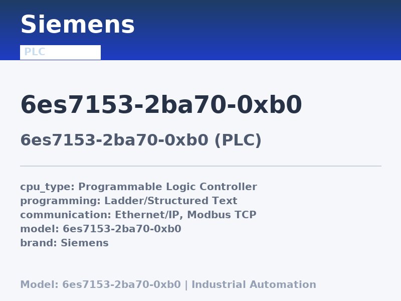 Siemens 6ES7153-2BA70-0XB0