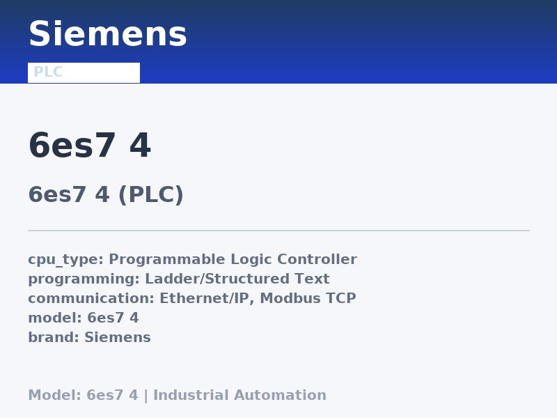 Siemens 6es7 4