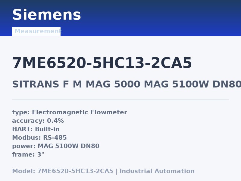 Siemens 7ME6520-5HC13-2CA5