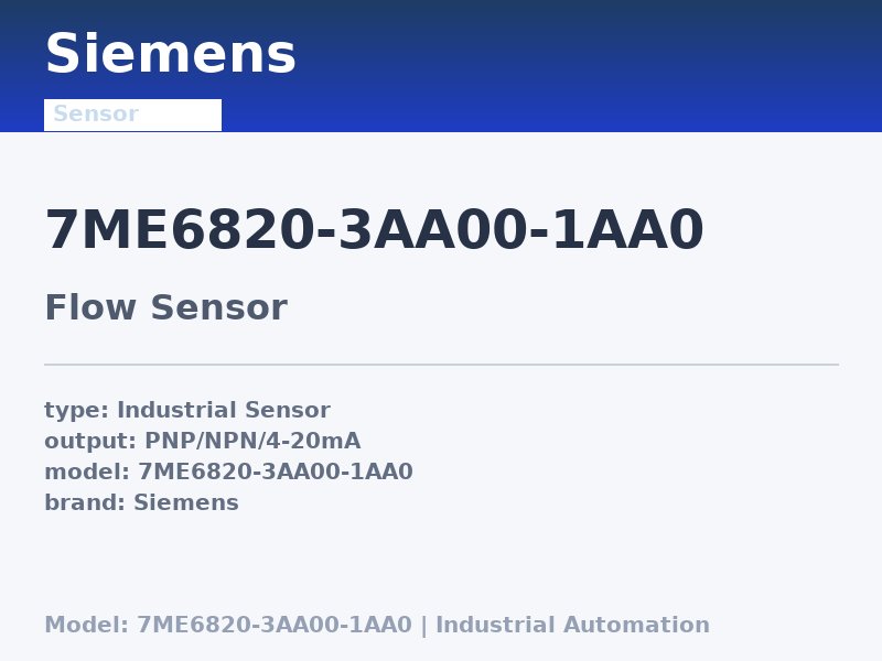 Siemens 7ME6820-3AA00-1AA0