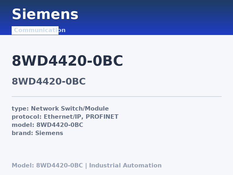 Siemens 8WD4420-0BC