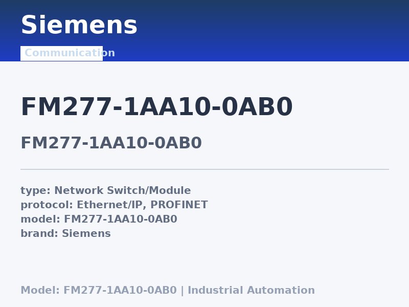 Siemens FM277-1AA10-0AB0