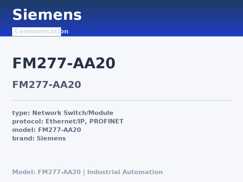 Siemens FM277-AA20