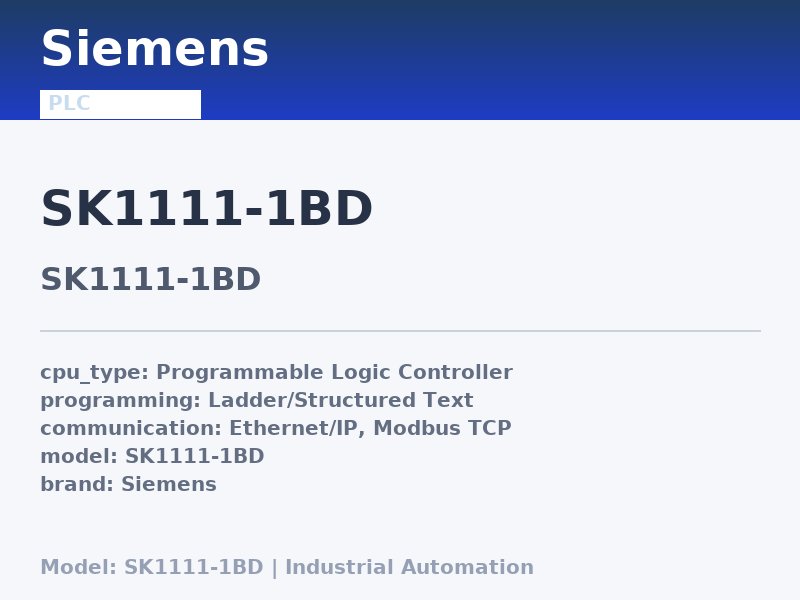 Siemens SK1111-1BD