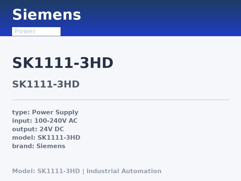 Siemens SK1111-3HD