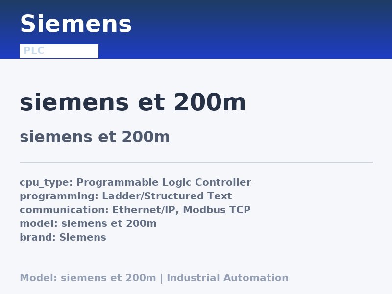 Siemens siemens et 200m