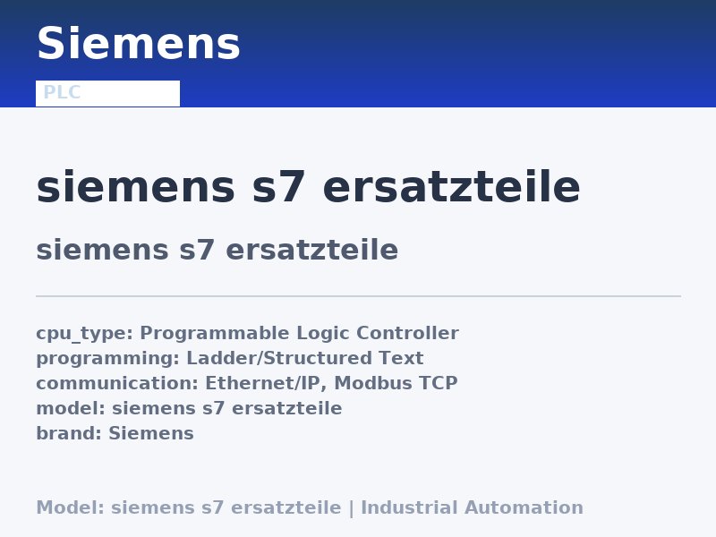 Siemens siemens s7 ersatzteile